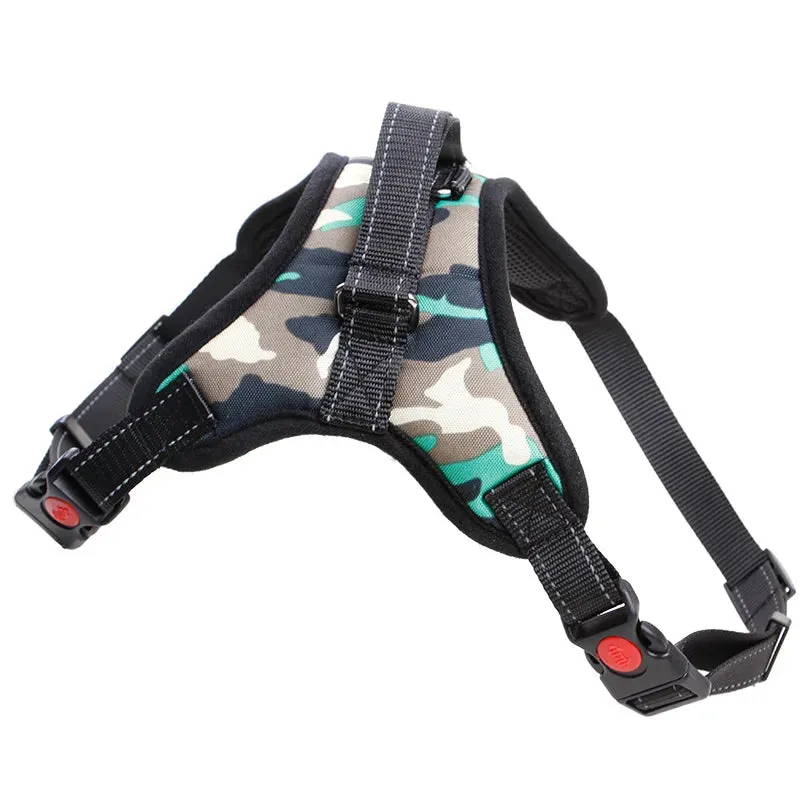 Adjustable Heavy Duty Nylon Dog Harness for All Sizes