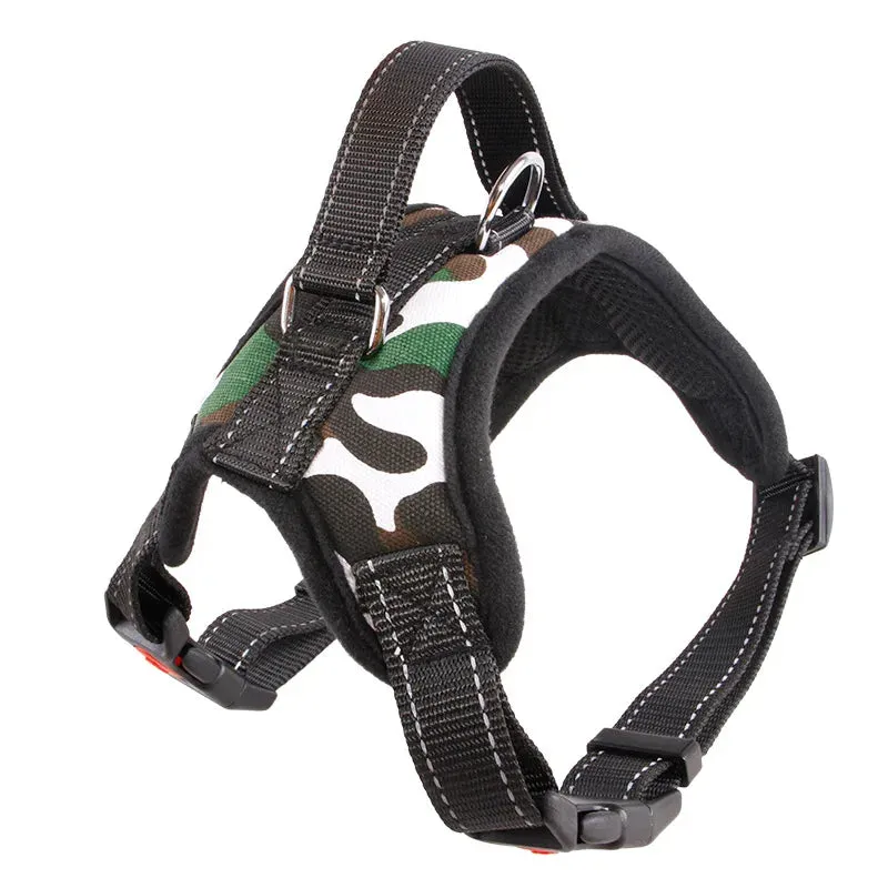 Adjustable Heavy Duty Nylon Dog Harness for All Sizes