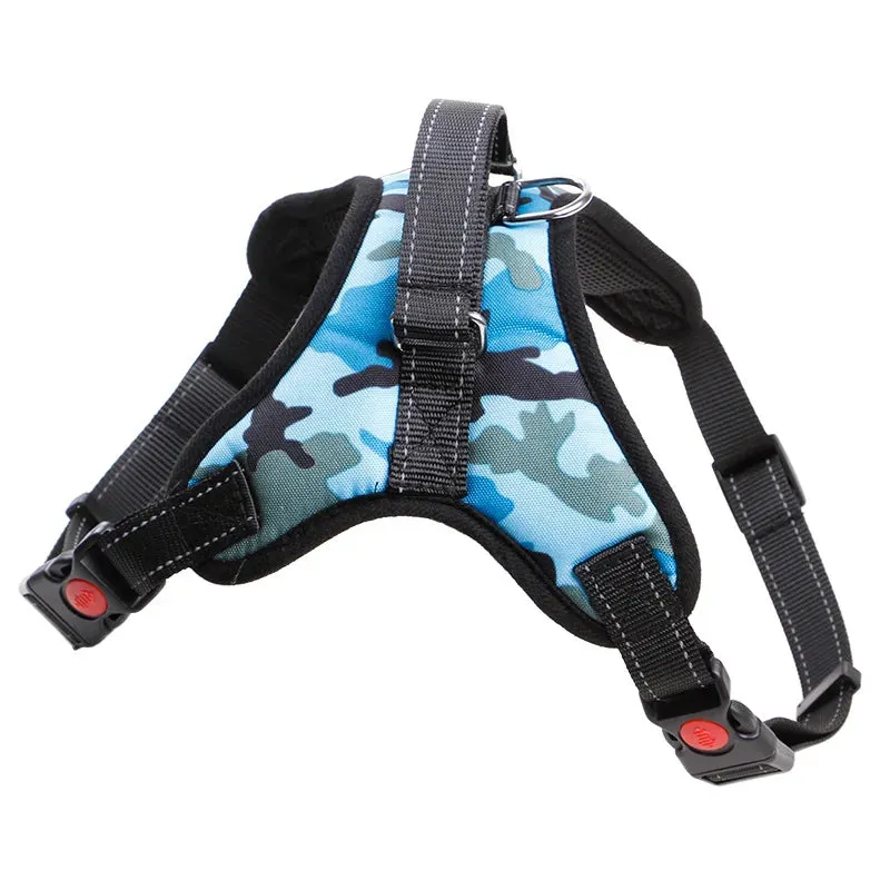 Adjustable Heavy Duty Nylon Dog Harness for All Sizes