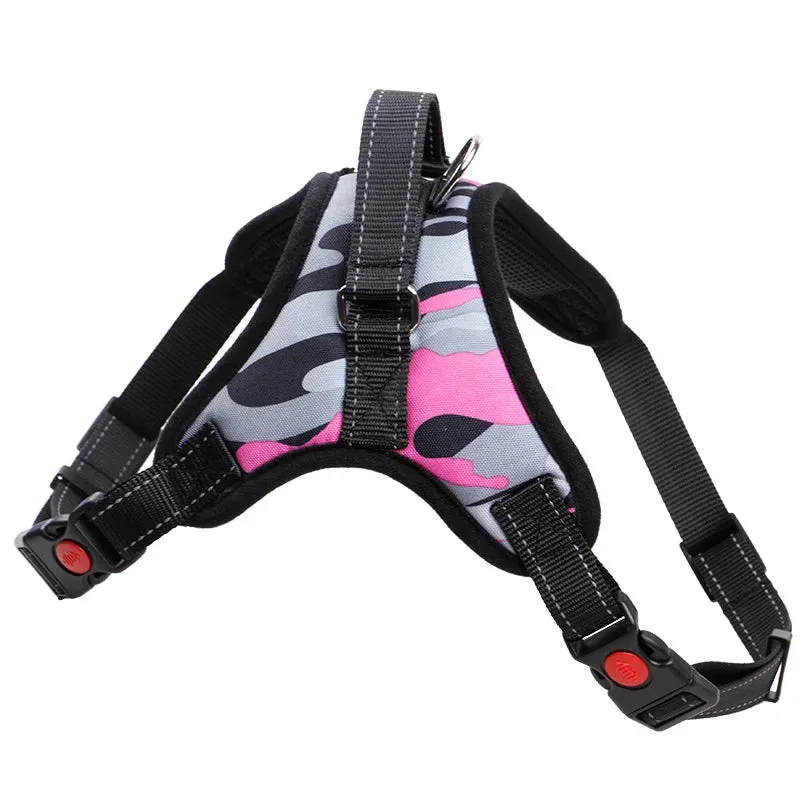 Adjustable Heavy Duty Nylon Dog Harness for All Sizes