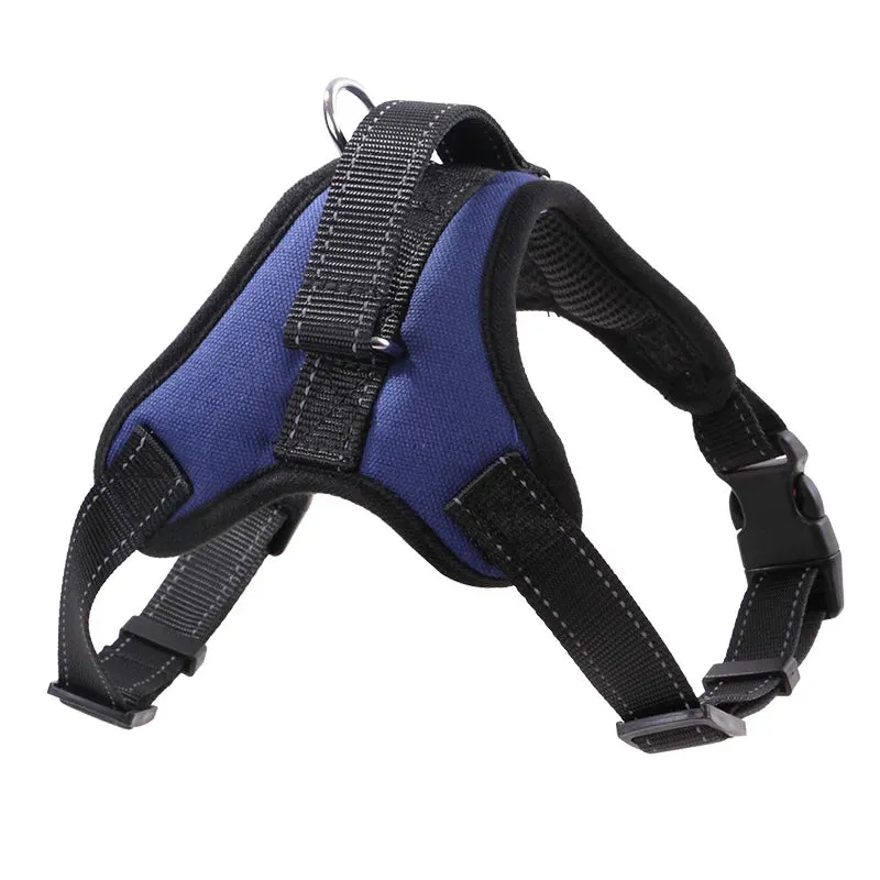 Adjustable Heavy Duty Nylon Dog Harness for All Sizes