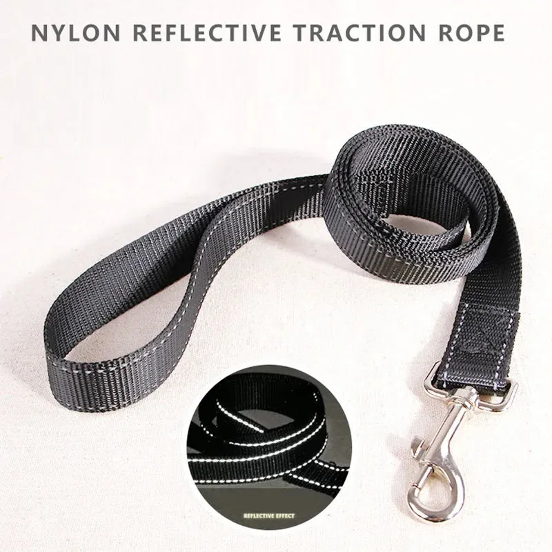 Adjustable Heavy Duty Nylon Dog Harness for All Sizes
