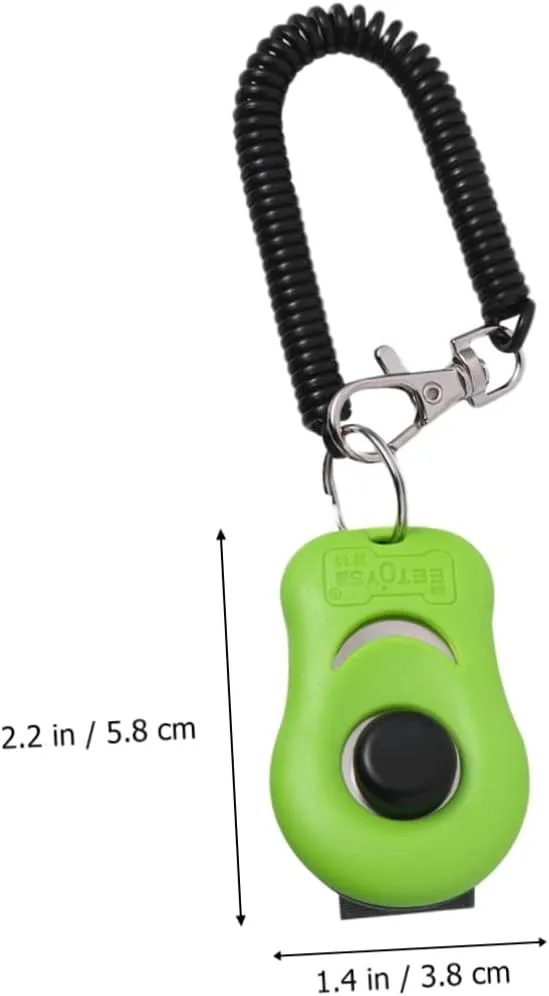 Angoily 2pcs Button Clicker Training Tool for Pets for Dog Obedience Agility and Behavior Versatile Click Whistle for Dogs Cats and Other Animals