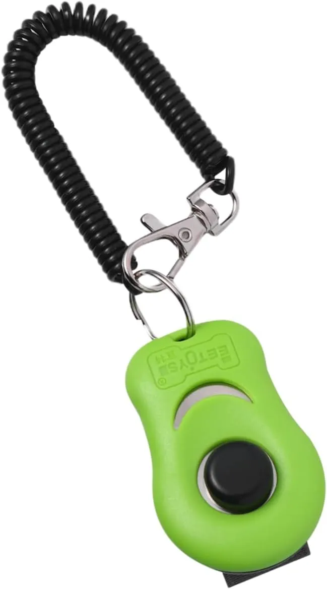 Angoily 2pcs Button Clicker Training Tool for Pets for Dog Obedience Agility and Behavior Versatile Click Whistle for Dogs Cats and Other Animals