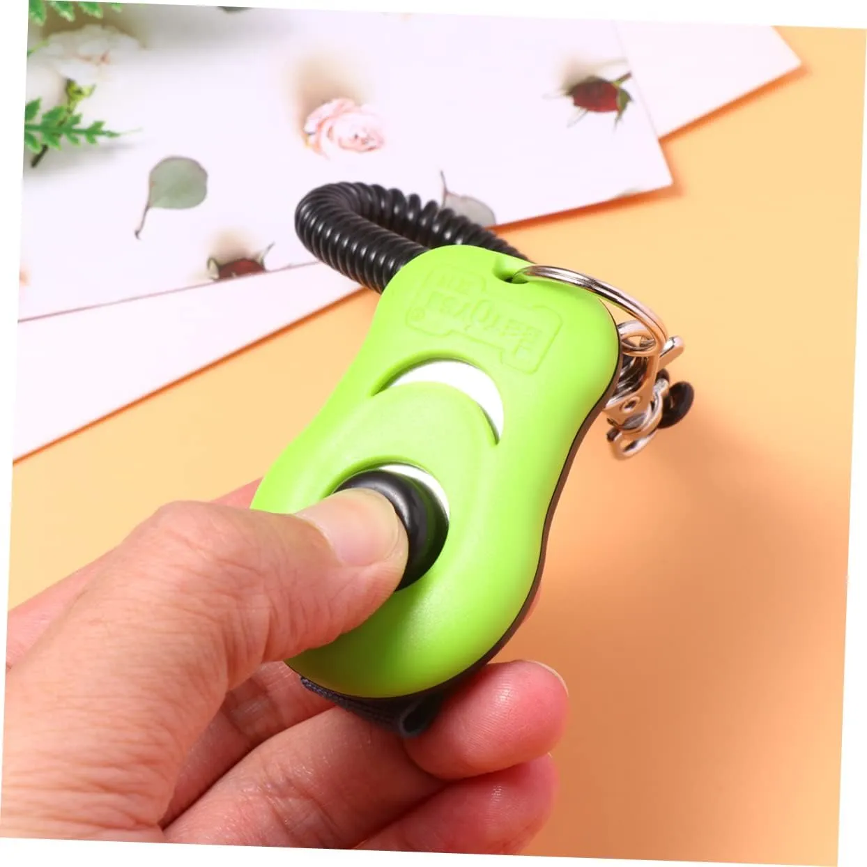 Angoily 2pcs Button Clicker Training Tool for Pets for Dog Obedience Agility and Behavior Versatile Click Whistle for Dogs Cats and Other Animals