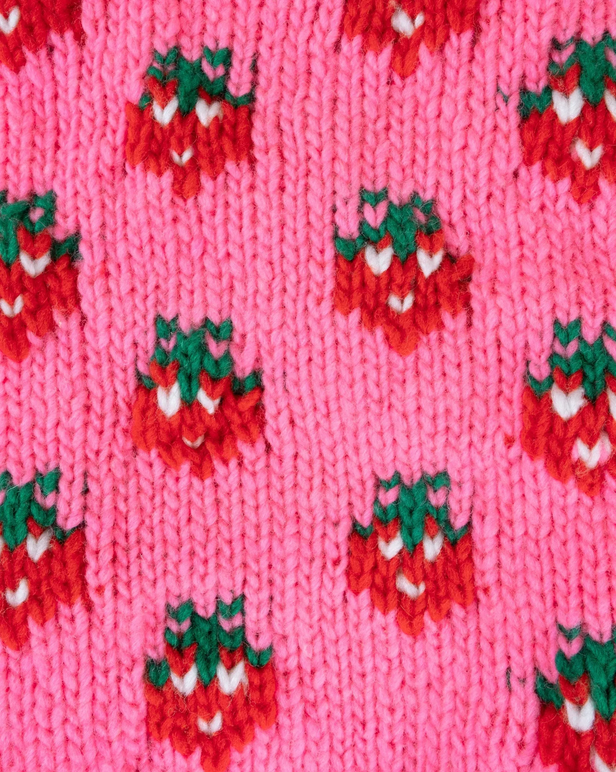 Berry Cute Hot Pink Dog Sweater