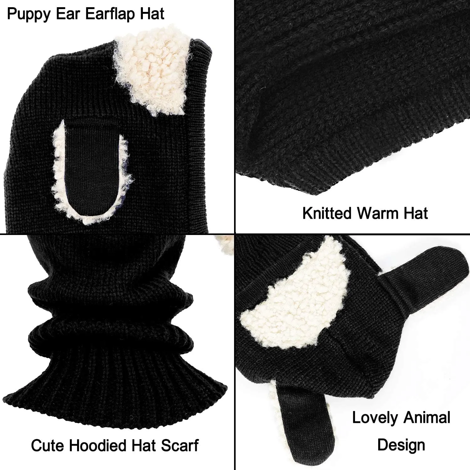 Bienvenu Baby Girls Boys Winter Hat Scarf Earflap Hoodie Scarves Skull Caps