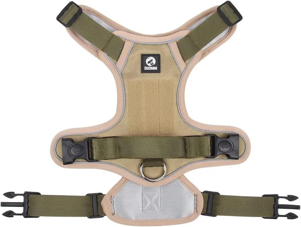 BRT Bearingshui No Pull Adjustable Dog Harness and Leash Set, Reflective Oxford Easy Control Dog Harness with A Free Heavy Duty Dog Leash, Escape Proof No Pull Vest Harness(S)