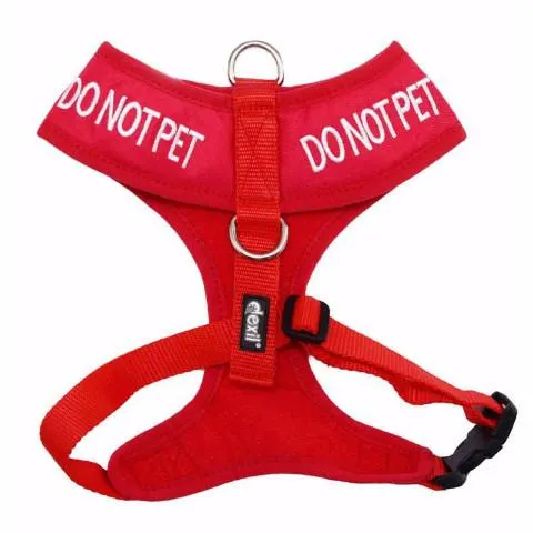 DO NOT PET - Large adjustable Vest Harness