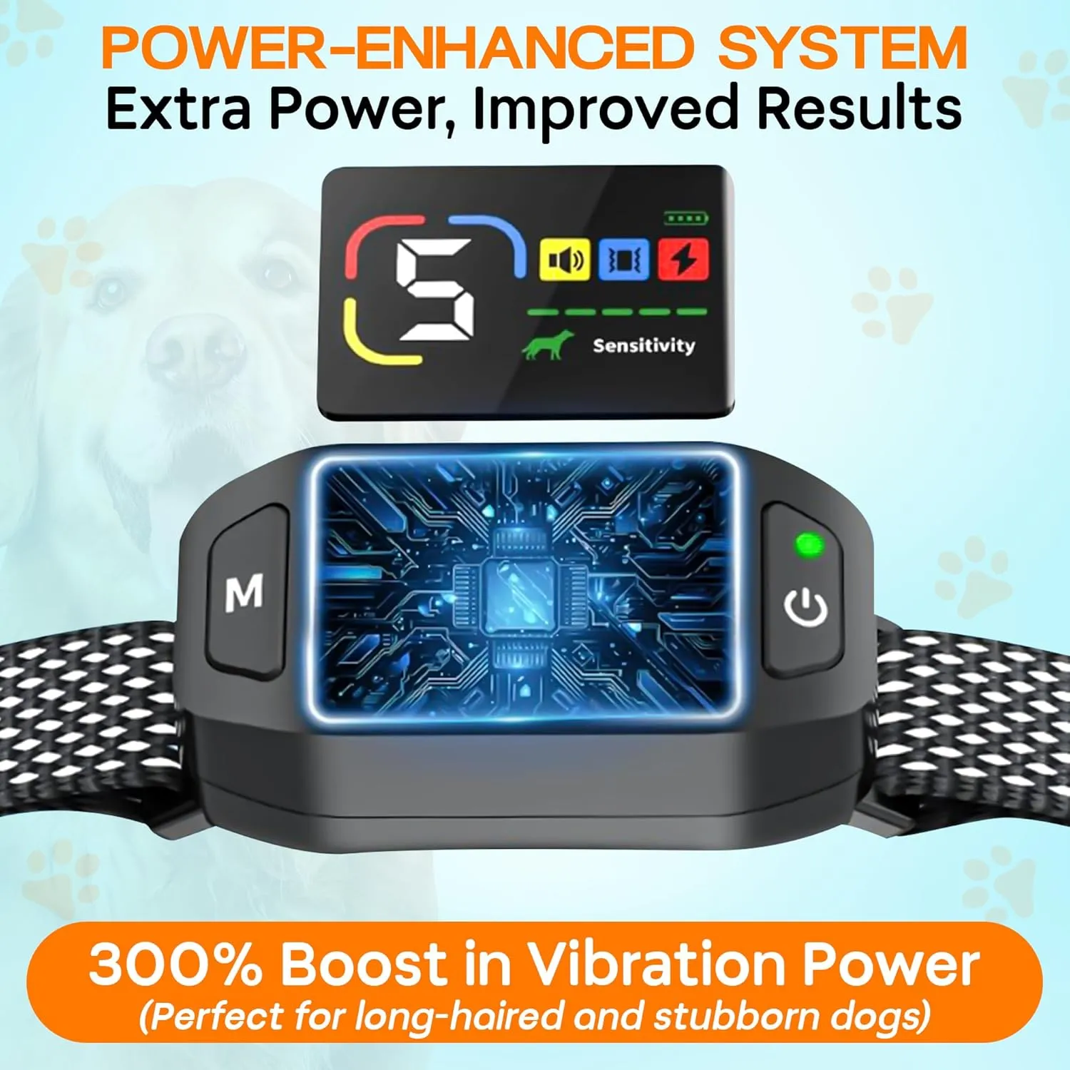 Dog Bark Collar for Small, Medium, and Large Dogs  Rechargeable Smart Collar with 5 Adjustable Sensitivity Levels, Beep & Vibration Modes  Includes Training Combo Set (Collar with Clicker)