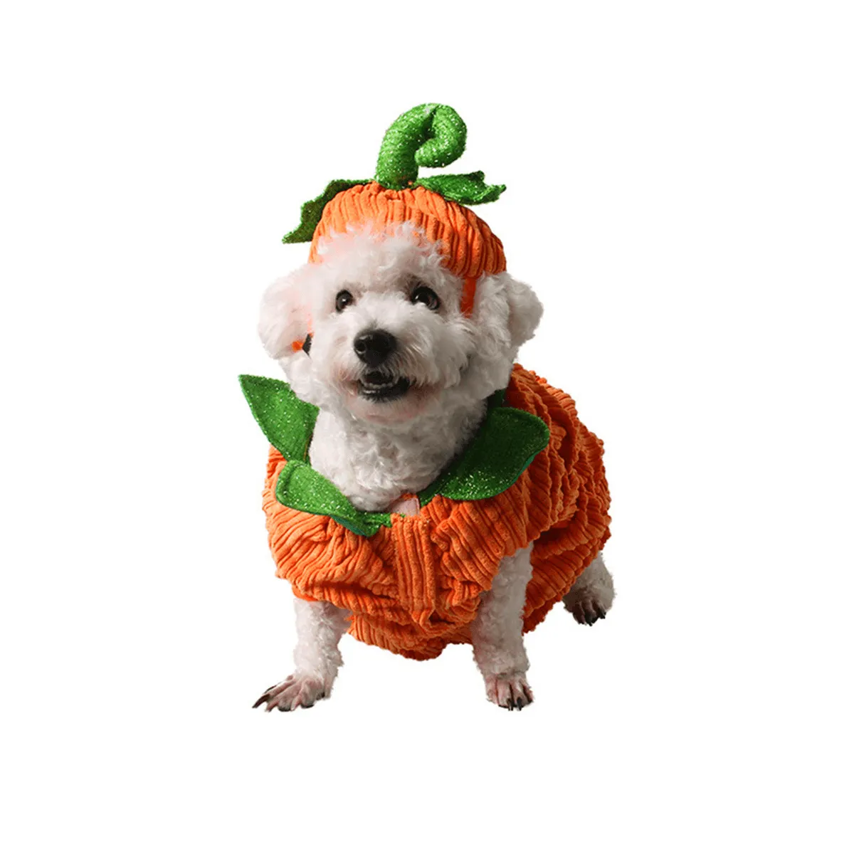 Dog Halloween Costume Dog Collar Pumpkin Design Creative Funny Pet Clothes Decorations