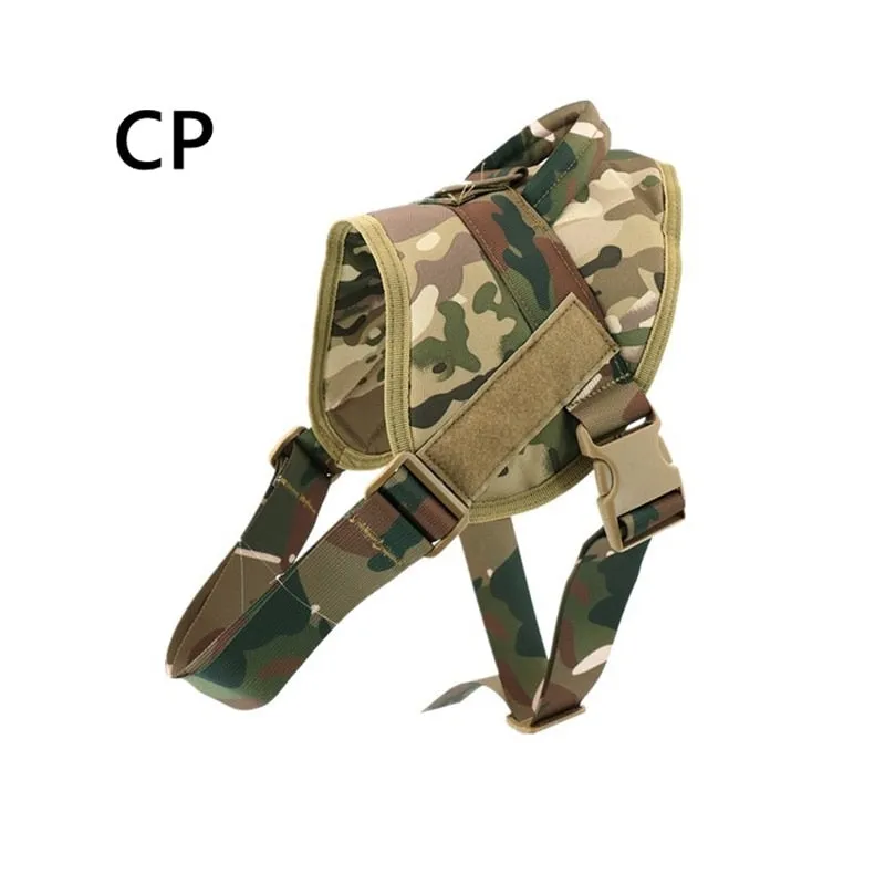 Dog Harness Leash Set Tactical Chest Vest Adjustable