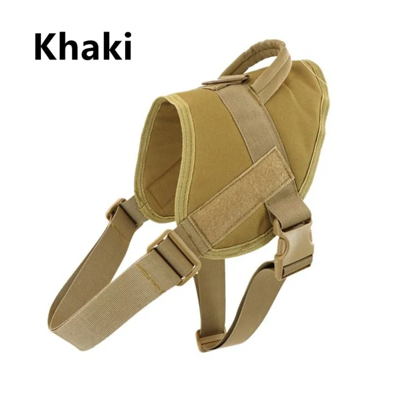Dog Harness Leash Set Tactical Chest Vest Adjustable