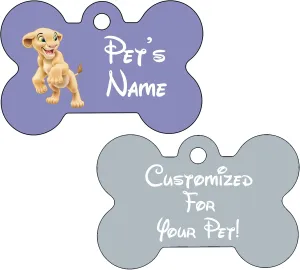Double Sided Pet Id Dog Tags Personalized with 4 Lines of Text (Nala)