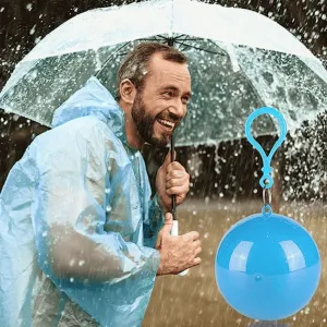Einweg-Regenmantel mit Schlüsselanhänger