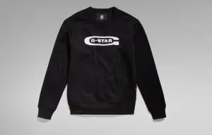 G-Star Sweater - OLD SCHOOL LOGO- DARK BLACK - D23984-C235-6484