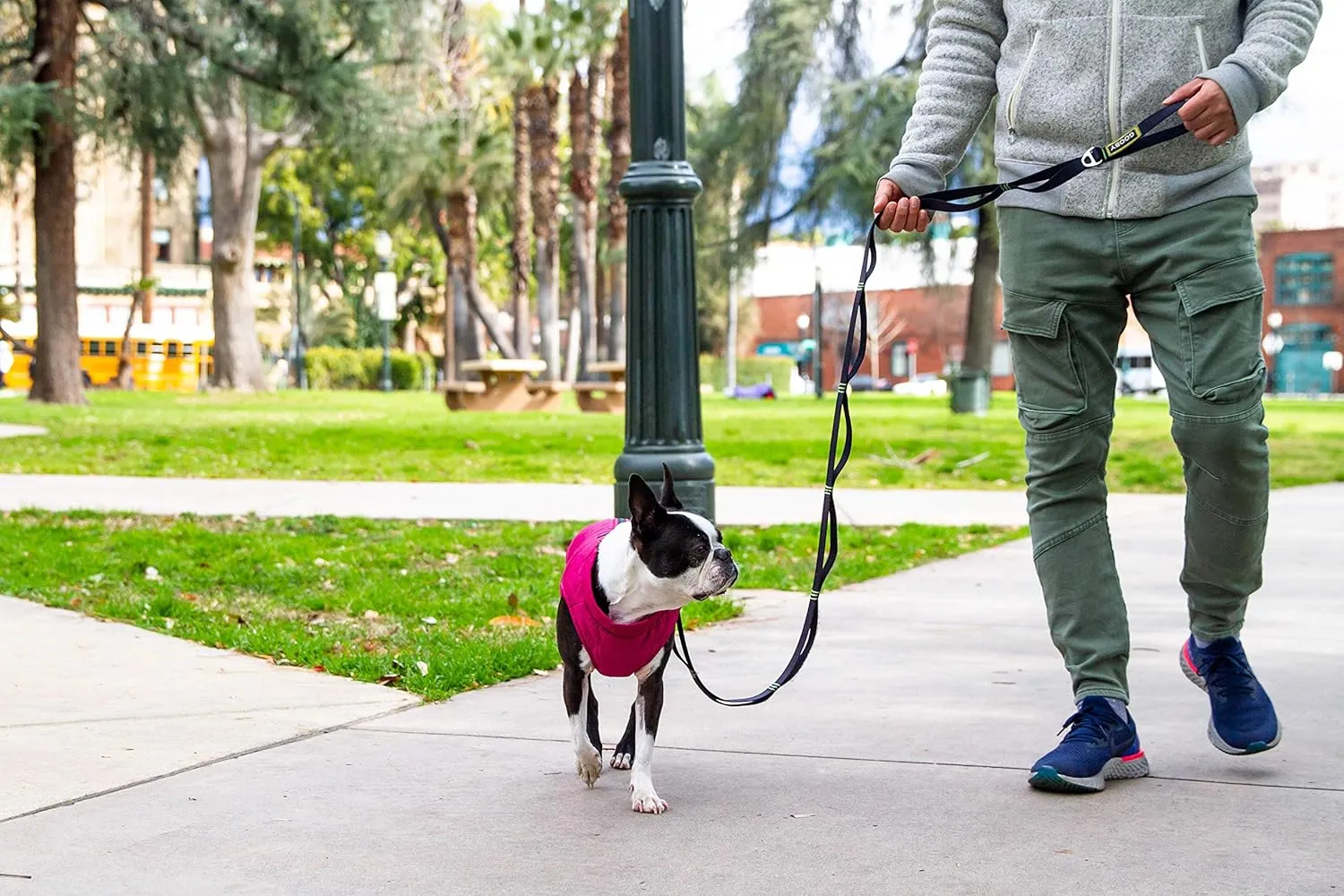 Gooby Puffer Vest Dog Jacket - Purple, X-Large - Ultra Thin Zip Up Windbreaker with Dual D Ring Leash - Water Resistant Dog Sweater Coat
