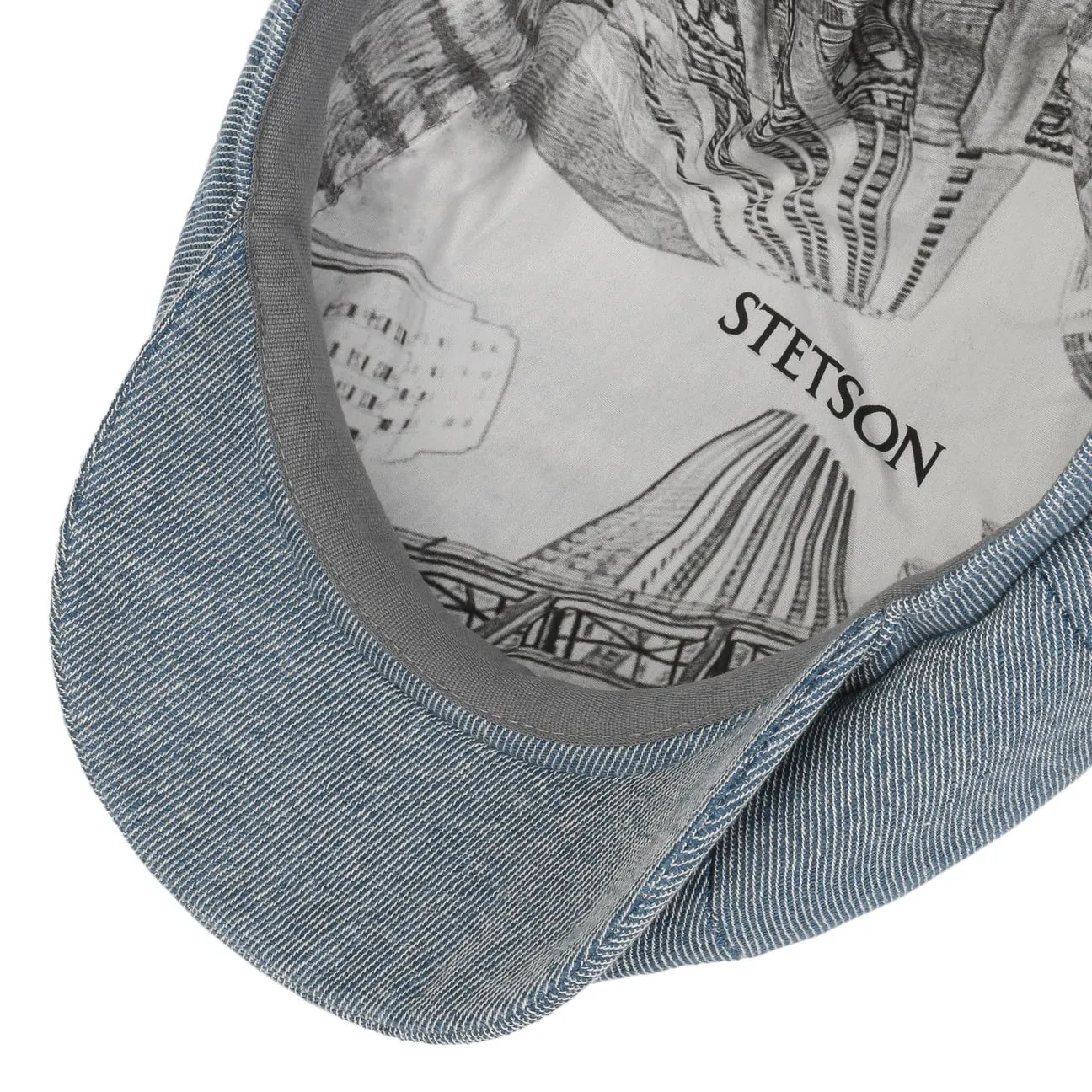 Hatteras Summer Twill Flat Cap by Stetson