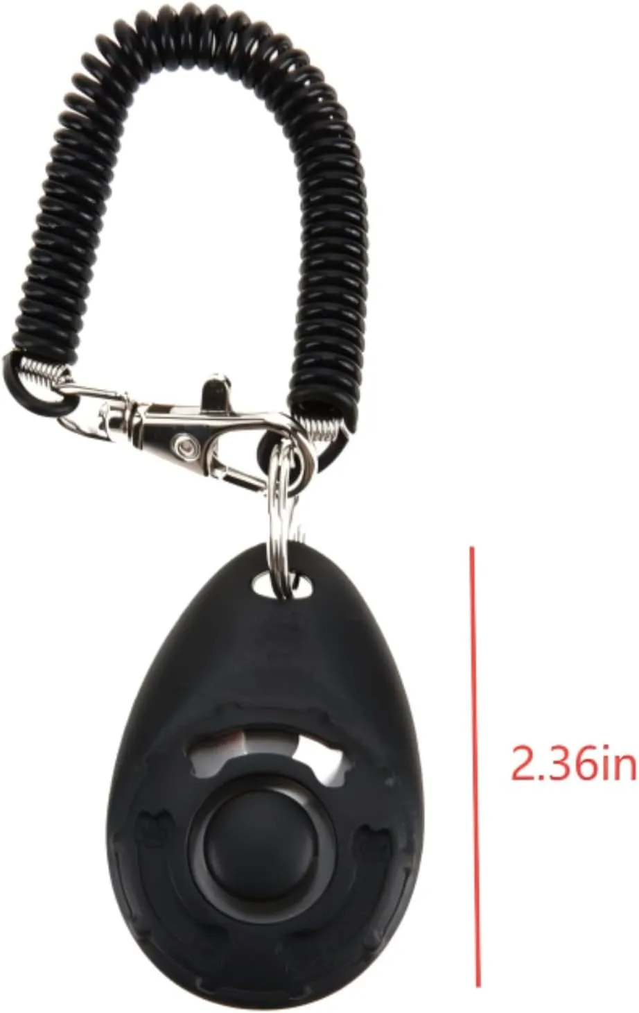 High Efficiency Dog Training Clicker  Tool for Dog Training Dog Barking Alarm System (Black, One Size)