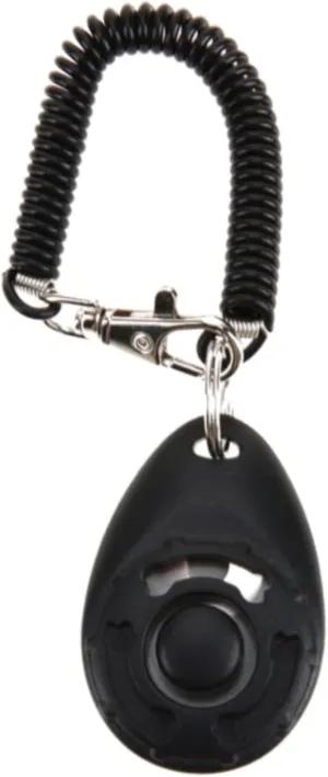 High Efficiency Dog Training Clicker  Tool for Dog Training Dog Barking Alarm System (Black, One Size)