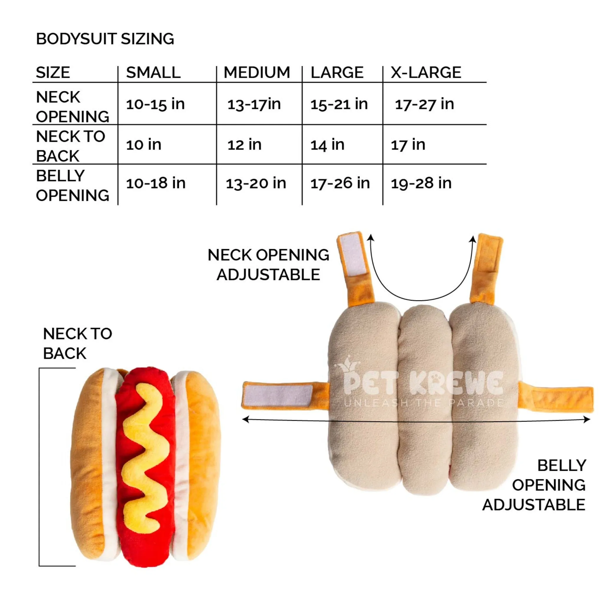 Hot Dog Pet Costume