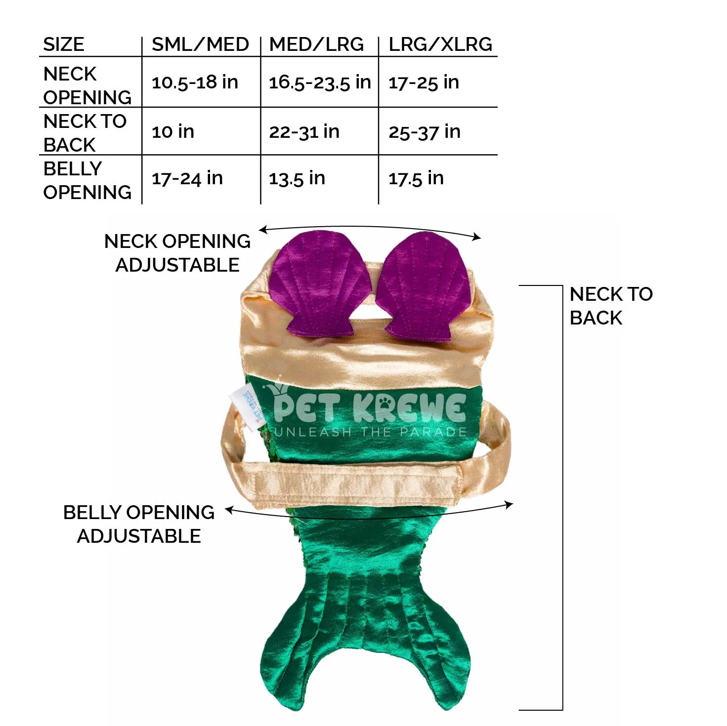 Mermaid Halloween Costume- Medium/Large
