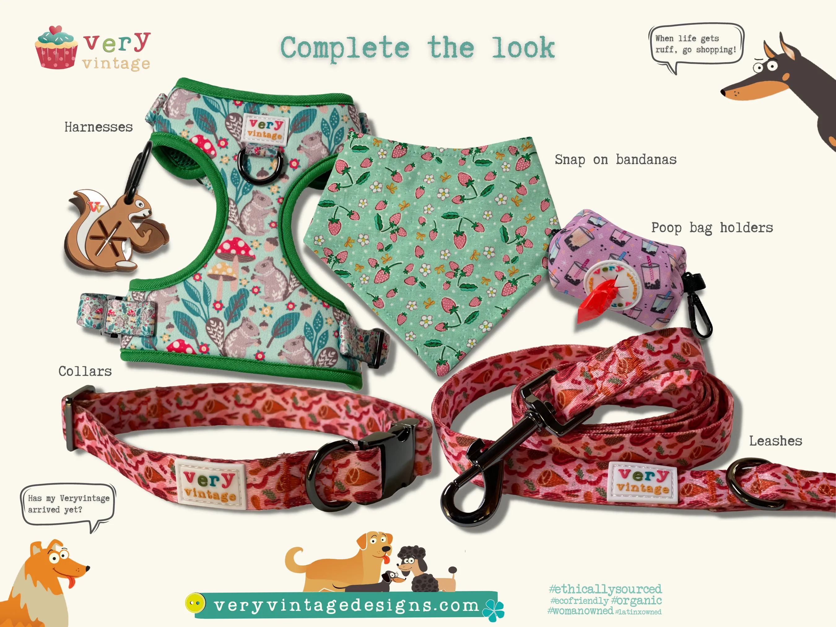 Moo - Adjustable Dog Harness - Heavy Duty Metal Hardware