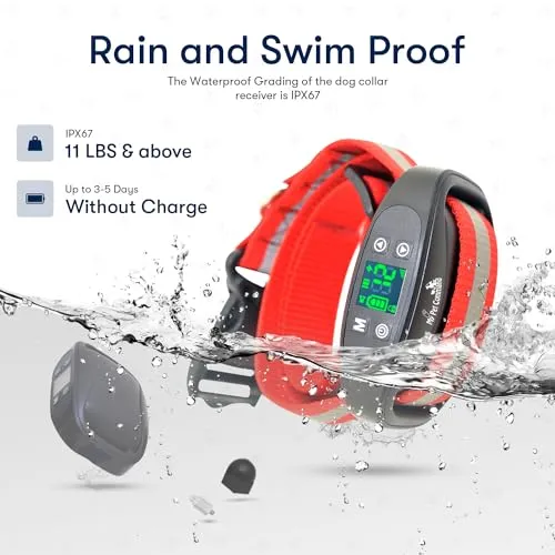 My Pet Command GPS Wireless Electric Dog Collar Fence System New Generation Oct 2023 Safe Dog Containment System Boundary Easy Setup Outdoor Use Only Waterproof Rechargeable with Training Whistle