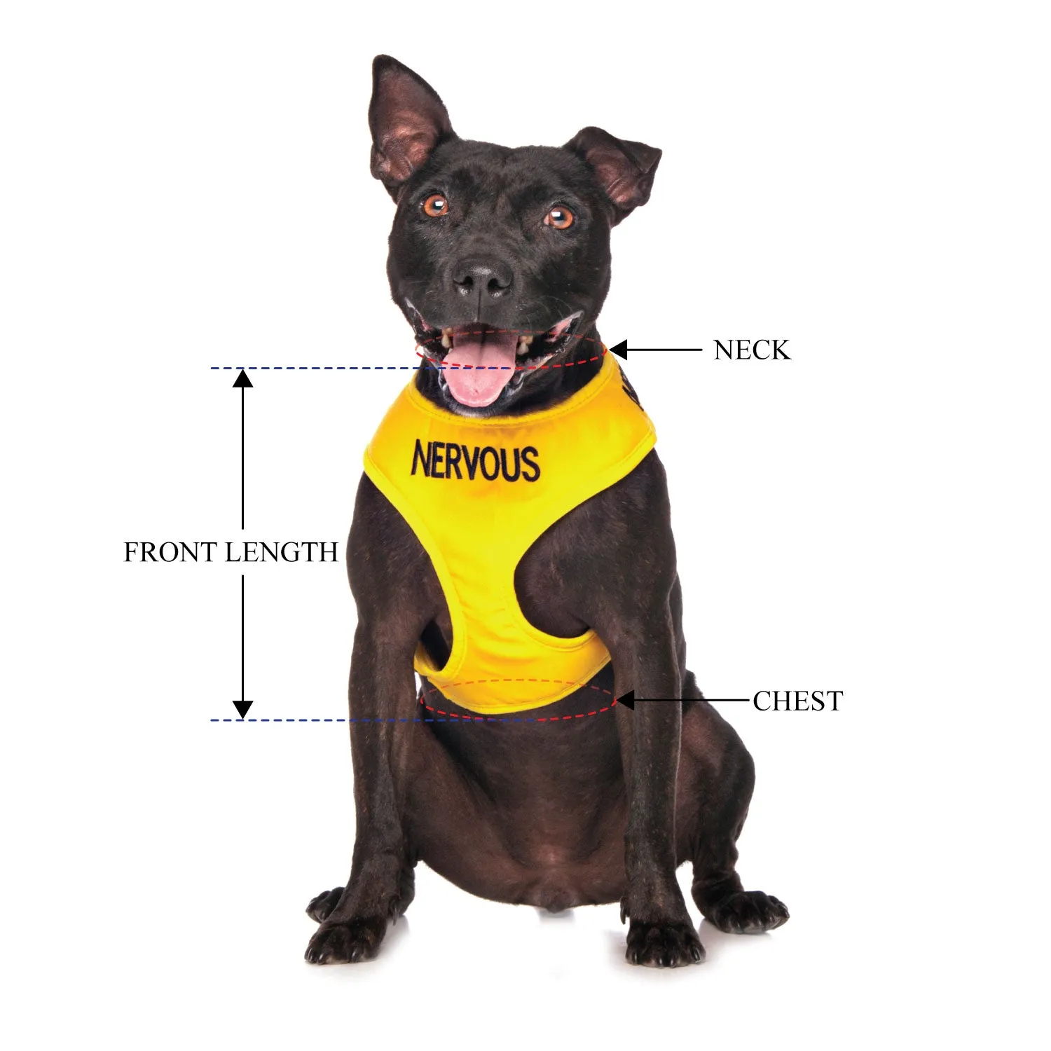 NERVOUS - Medium adjustable Vest Harness