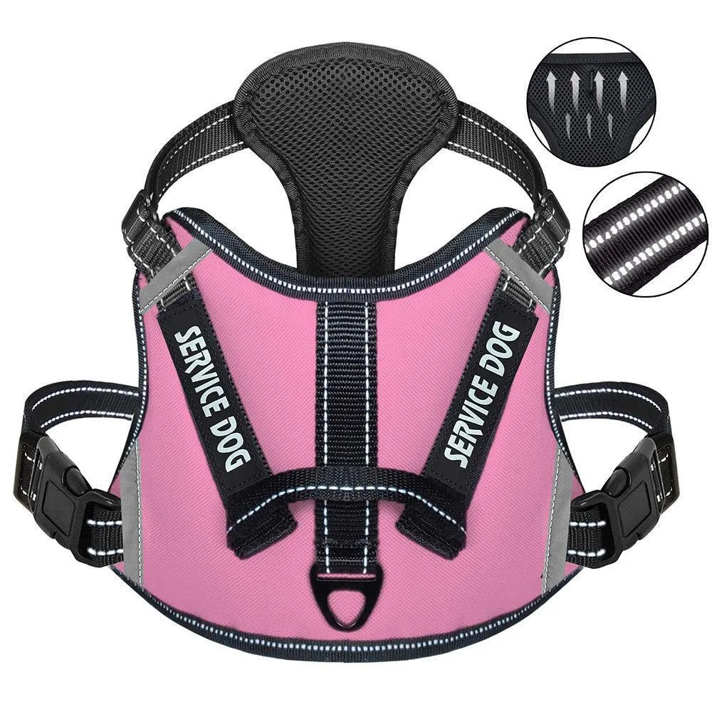 No-Pull Reflective Harness with Handle - Personalized Adjustable Comfort Dog Vest Harness