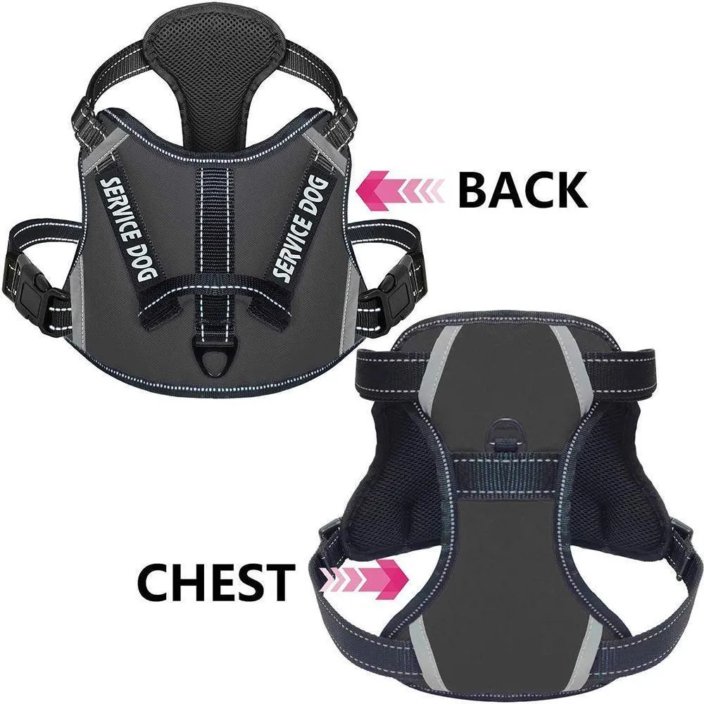 No-Pull Reflective Harness with Handle - Personalized Adjustable Comfort Dog Vest Harness