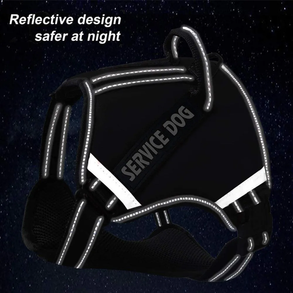No-Pull Reflective Harness with Handle - Personalized Adjustable Comfort Dog Vest Harness