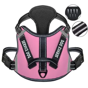 No-Pull Reflective Harness with Handle - Personalized Adjustable Comfort Dog Vest Harness
