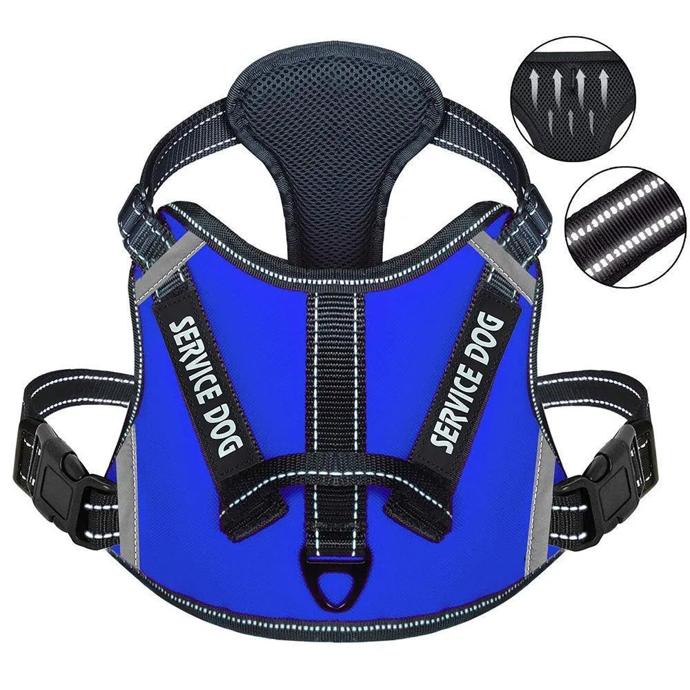 No-Pull Reflective Harness with Handle - Personalized Adjustable Comfort Dog Vest Harness
