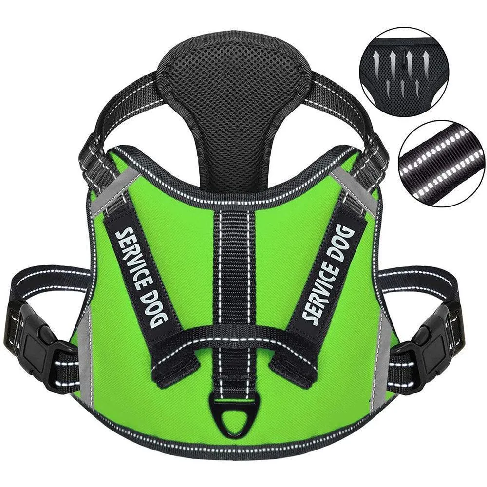 No-Pull Reflective Harness with Handle - Personalized Adjustable Comfort Dog Vest Harness