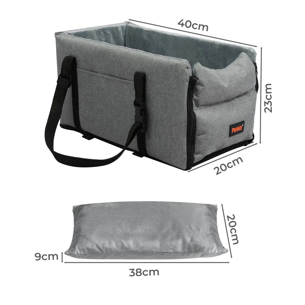 PaWz Console Dog Car Seat with Safe Belt Protector
