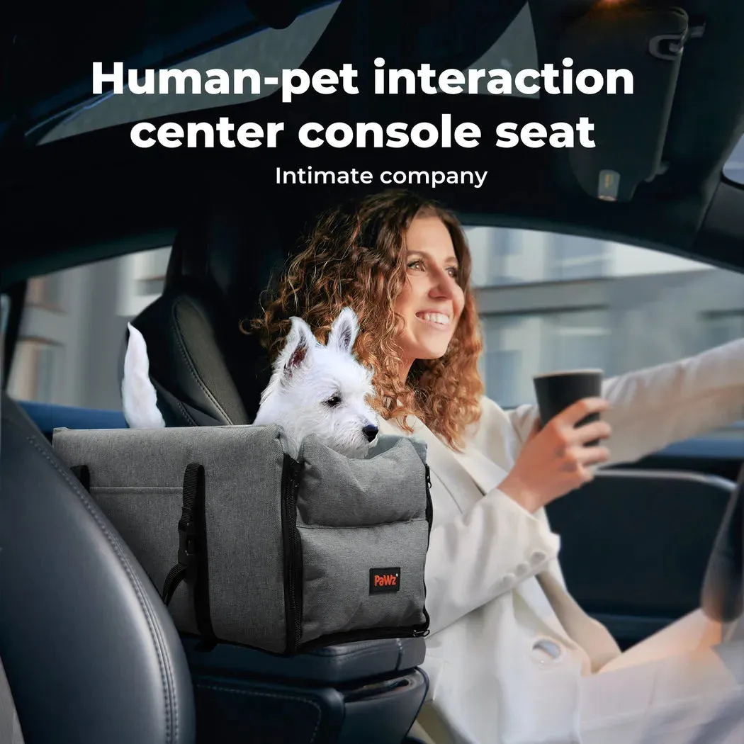 PaWz Console Dog Car Seat with Safe Belt Protector