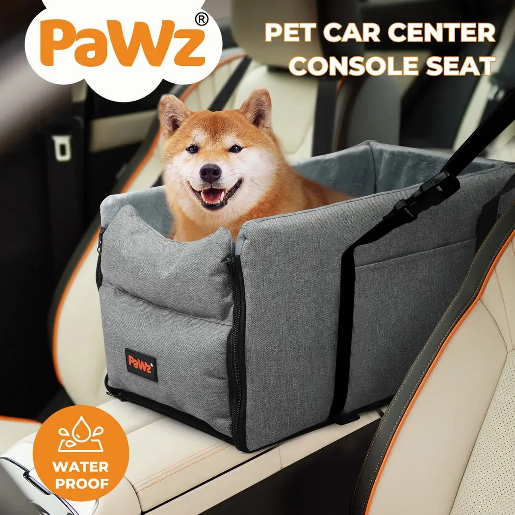 PaWz Console Dog Car Seat with Safe Belt Protector