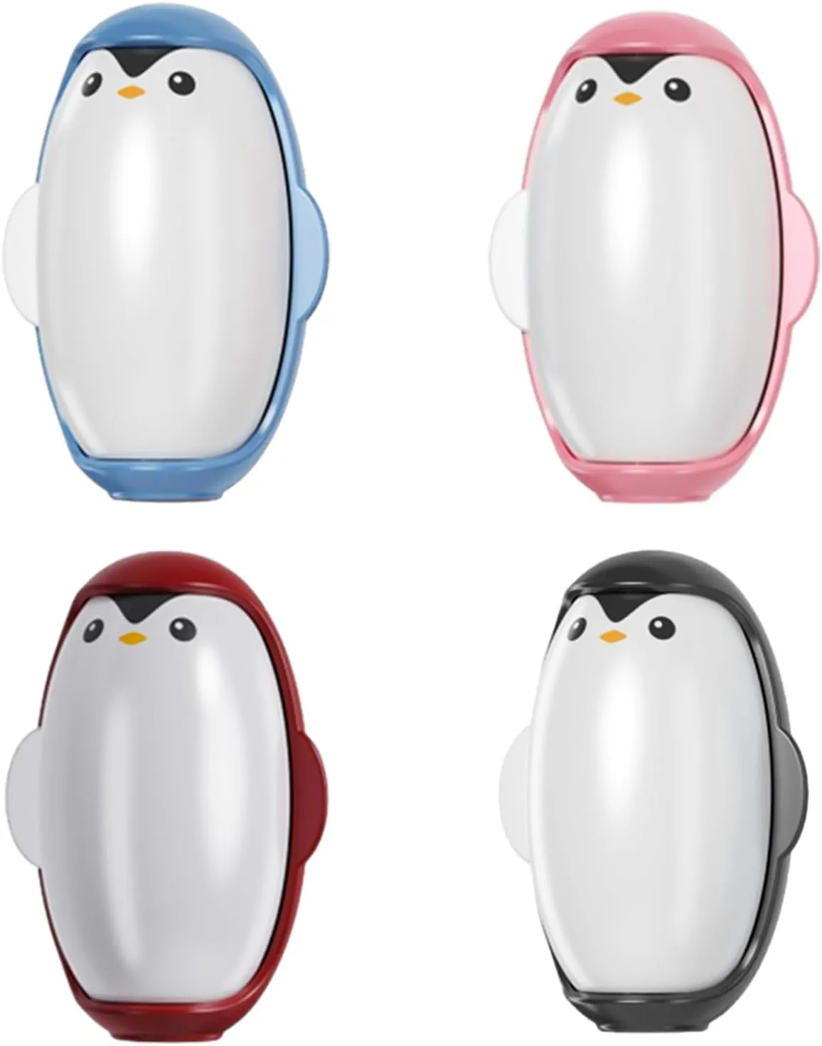 Penguin Lint Roller, Reusable & Washable, Super Sticky, Portable, 4 Colors