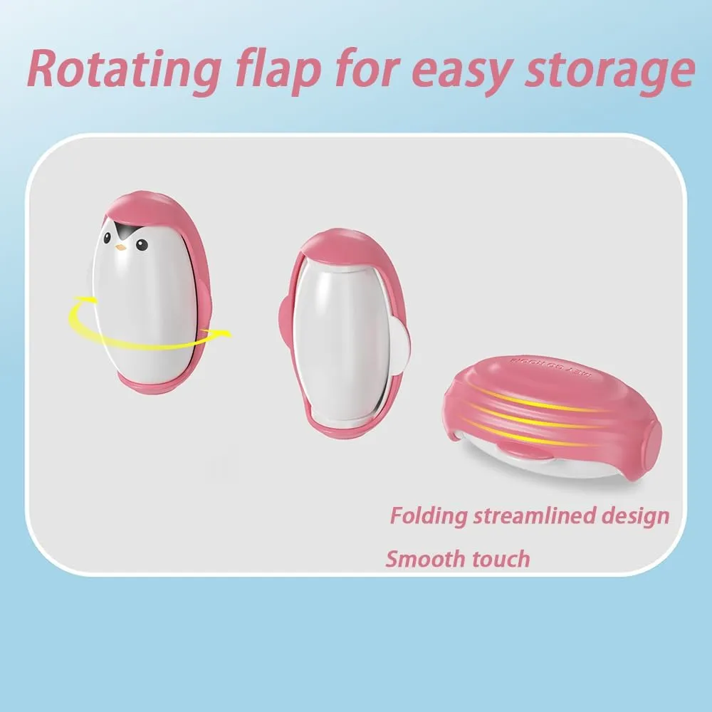 Penguin Lint Roller, Reusable & Washable, Super Sticky, Portable, 4 Colors