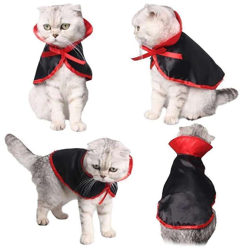 Pet Cosplay Cloak Horn Costume