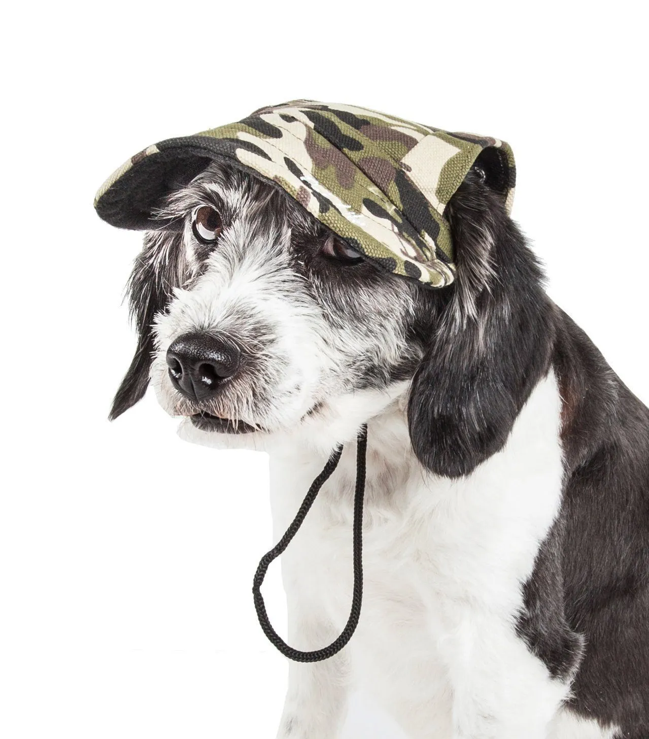 Pet Life ®  'Torrential Downfour' Camouflage UV Protectant Adjustable Fashion Dog Hat Cap