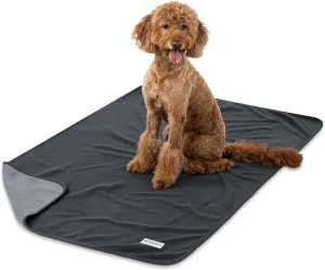 PetAmi Waterproof Dog Blanket for Medium Large Pets Dogs Cats, Pet Couch Cover Protector for Furniture, Reversible Washable Soft Fleece Cat Blanket for Bed Couch Sofa, 40x60 (Gray/Light Gray)