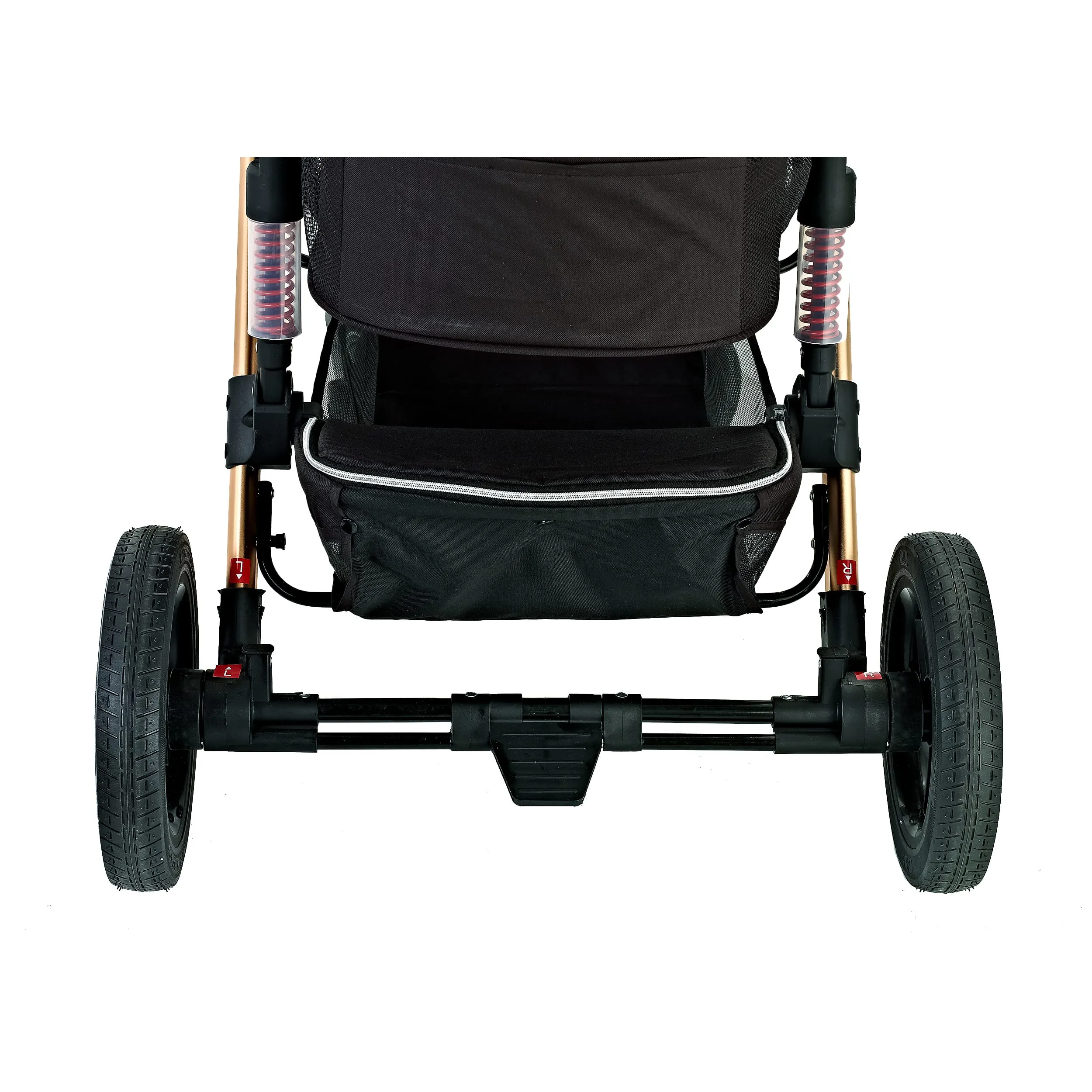"Monza Luxury 3-in-1 Travel Pet Stroller: Ultimate Convenience for Small/Medium Dogs & Cats - Detachable Carrier, Pump-Free Tires, Aluminum Frame!"