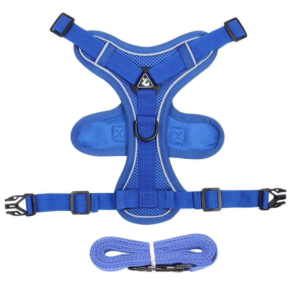 Reflective Adjustable Cat Harness Vest with Leash