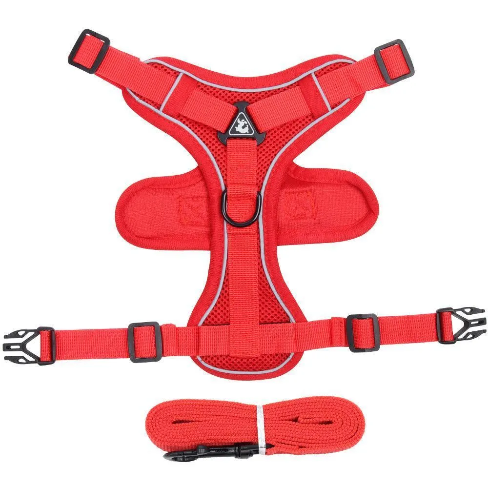 Reflective Adjustable Cat Harness Vest with Leash