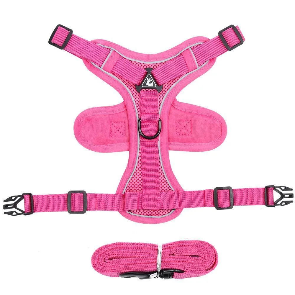 Reflective Adjustable Cat Harness Vest with Leash