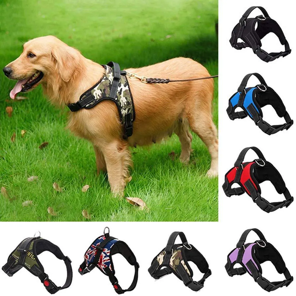 Reflective No Pull Dog Vest Harness Adjustable Front Clip Vest Harness