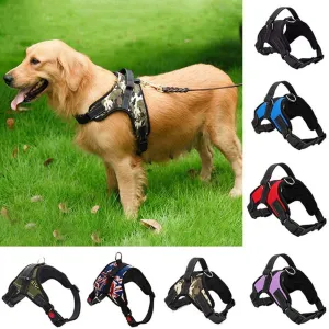 Reflective No Pull Dog Vest Harness Adjustable Front Clip Vest Harness