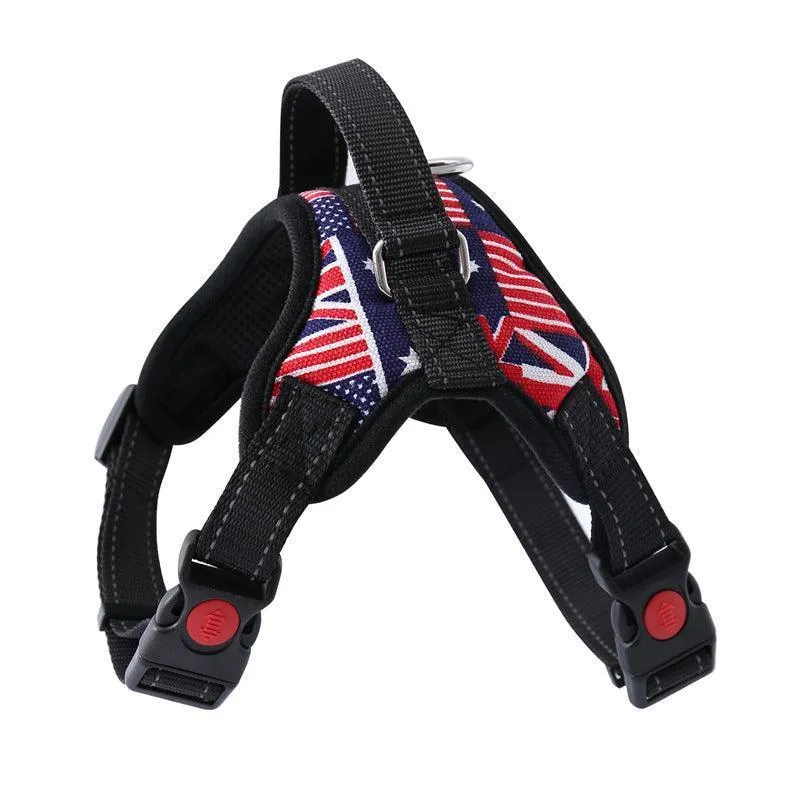 Reflective No Pull Dog Vest Harness Adjustable Front Clip Vest Harness